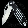 *Pre Owned* Kizer Cormorant Plunge Lock Knife Black/White Lines G-10 (3.25" Satin) Ki4562A2