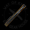 *Pre Owned* Kizer Gemini Flipper Yellow PEI Drop Point Nitro-V (3.15" Black Coated)