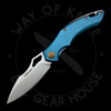 *Pre Owned* FoxEdge FE-030 Linerlock Blue Aluminum 9Cr13 (3.15" Bead Blast)