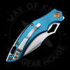 *Pre Owned* FoxEdge FE-030 Linerlock Blue Aluminum 9Cr13 (3.15" Bead Blast)