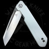 *Pre Owned* Bestechman Dundee Liner Lock Knife White G-10 (3.3" Two Tone)