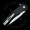 *Pre Owned* XTOUC Black G-10 Button Lock Flipper 14C28N (3.15" Stonewash)
