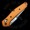 *Pre Owned* Benchmade Osborn 940 AWT Orange Aluminum Scales w/ Green G-10 extra set S30V (3.4" Satin)