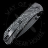 *Pre Owned* Modified CIVIVI Qubit Button Lock Knife Black Aluminum (2.98" Black Stonewash)