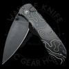 *Pre Owned* Modified CIVIVI Qubit Button Lock Knife Black Aluminum (2.98" Black Stonewash)