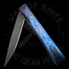 *Modded* *Pre Owned* Ocaso Knives Titanium Solstice Drop Point Liner Lock (3.5" Satin) S35VN Blade