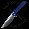 *PRE OWNED* Exclusive Pro-Tech Mordax Button Lock Midnight Blue Honeycomb (3.5" Stonewashed MagnaCut)