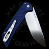 *PRE OWNED* Exclusive Pro-Tech Mordax Button Lock Midnight Blue Honeycomb (3.5" Stonewashed MagnaCut)