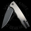 Ocaso Knives Strategy Liner Lock Knife Titanium (3.5" Black)