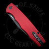 Ocaso Strategy Liner Lock Knife Red Aluminum (3.5" Black)