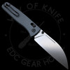 Asher Knives Nomad Crossbar Lock Milled Aluminum (3.2in Stonewashed) S90V