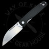 Asher Knives WharnEDC Aluminum Diamond Milled (3.2in Stonewashed) M390S90V