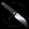 Asher Knives WharnEDC Aluminum Diamond Milled (3.2in Stonewashed) M390S90V