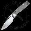 Asher Knives A-Lock Titanium (3.2in Stonewashed) M390 Drop Point 