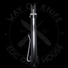 Asher Knives Acuto Crossbar Black Aluminum (3.2in Stonewashed) M390 Drop Point
