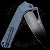 Ontario Camp Plus EDC Folding Knife Gray GFN Handle Black Cleaver Blade CP ON4320GREYTC