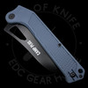 Ontario Camp Plus EDC Folding Knife Gray GFN Handle Black Cleaver Blade CP ON4320GREYTC