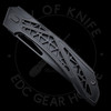 Avian Knives Topaza Ultra Lightweight Titanium Flipper MaganaCut Blade (3.22in Black PVD)