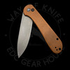 *Pre Owned* Civivi Elementum Button Lock Brown Micarta 14C28N (3.5" Black) C2103A