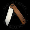 *Pre Owned* Civivi Chevalier Cuibourtia Wood Flipper Button Lock 14C28N (3.4" Stonewashed)