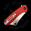 *Pre Owned* Civivi Mini Mastadon Flipper Cleaver Red G-10 Stainless Steel  (3" Stonewashed)