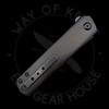 * Pre Owned* Kansept Foosa Slipjoint Black 154CM (3.06" Blackwash)
