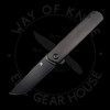 * Pre Owned* Kansept Foosa Slipjoint Black 154CM (3.06" Blackwash)