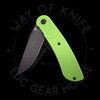 *Pre Owned* Kansept Reverie Front Flipper Green G-10 154CM (3.0" Blackwash)
