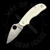 *Pre Owned* Spyderco Urban Slipit Knife Sprint Run Ivory G-10 (2.5" Damascus) C127GPIVD (2)