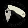 *Pre Owned* Spyderco Urban Slipit Knife Sprint Run Ivory G-10 (2.5" Damascus) C127GPIVD (2)