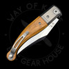 *Pre Owned* Lionsteel Gitano GT01 UL Traditional Folder Olive Wood and Titanium Niolox (3.35" Satin)
