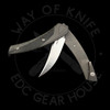 *Pre Owned* Suprlativ Piranha Titanium Black Micarta M4 (2.62" Satin)