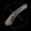 *Pre Owned* Suprlativ Piranha Titanium Black Micarta M4 (2.62" Satin)