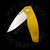  *Pre Owned* TRM Neutron V1 Yellow G-10 Neutron Logo 20CV (2.76" Stonewash)
