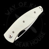 *Pre Owned* TRM Viator White G-10 Non-Locking Slipjoint 20CV (2.8" Stonewash)
