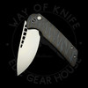 *Pre Owned* WE Knives Mini Malice Flamed Titanium Framelock 20CV (2.98" Bead Blast)
