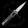 *Pre Owned* WE Knives Angst Flipper Gray G-10 S35VN (3.06" Satin) 