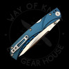 *Pre Owned* Nemesis Knives MPR-1 Lockback Blue Titanium VG-10 (3.4" Satin)