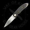 *Pre Owned* Allen Elishewitz Custom Folder Stepped Carbon Fiber & Titanium 154CM (3.0" Hand Rubbed Satin)