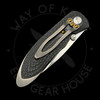 *Pre Owned* Allen Elishewitz Custom Folder Stepped Carbon Fiber & Titanium 154CM (3.0" Hand Rubbed Satin)