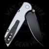 Modified Pro-Tech Integrity Thumbstud Manual Black Alu Dragon Grip S35VN (3.5" Black DLC)