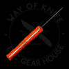 B. Kohn Expert Skinner Orange Speckled GripTek Nitro-V (2.5" Hand Rubbed Satin)