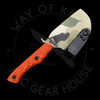 B. Kohn Expert Skinner Orange Speckled GripTek Nitro-V (2.5" Hand Rubbed Satin)