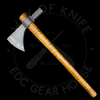 Walk By Faith TTT Curly Hickory Custom Tomahawk 4140 Steel Head (Approx 4in Cutting Edge)