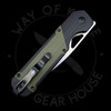 *Pre Owned* Rare Amazon Exclusive Kizer Militaw Liner Lock Black & Green G-10 (3.2 " Satin) Nitro-V