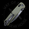 Kershaw Bel Air MagnaCut DuraLock Knife OD Green Blackwash Aluminum (3.1" Black SW)
