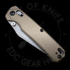 Kershaw Bel Air Clip Point DuraLock Knife FDE Aluminum (3.1" Stonewash MagnaCut)