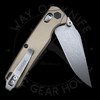 Kershaw Bel Air Clip Point DuraLock Knife FDE Aluminum (3.1" Stonewash MagnaCut)