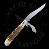 *Pre Owned* Case Cutlery Mini Trapper Amber Jigged Handle 6207 (2.25" Polished SS)