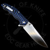 *Pre Owned* Real Steel T101 Special Edition Liner Lock Knife Blue G-10 (3.75" Satin)